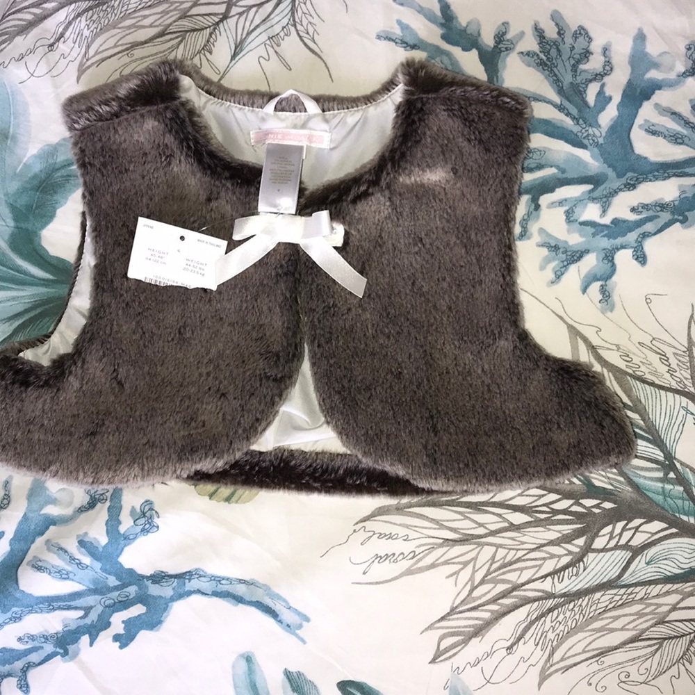 Janie & Jack Faux Fur vest